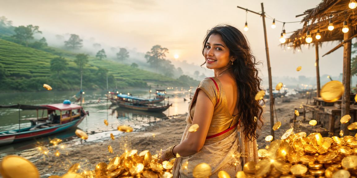 বরিশালের চা বাগানে ক্যাসিনো বেটিং এর দৃশ্য